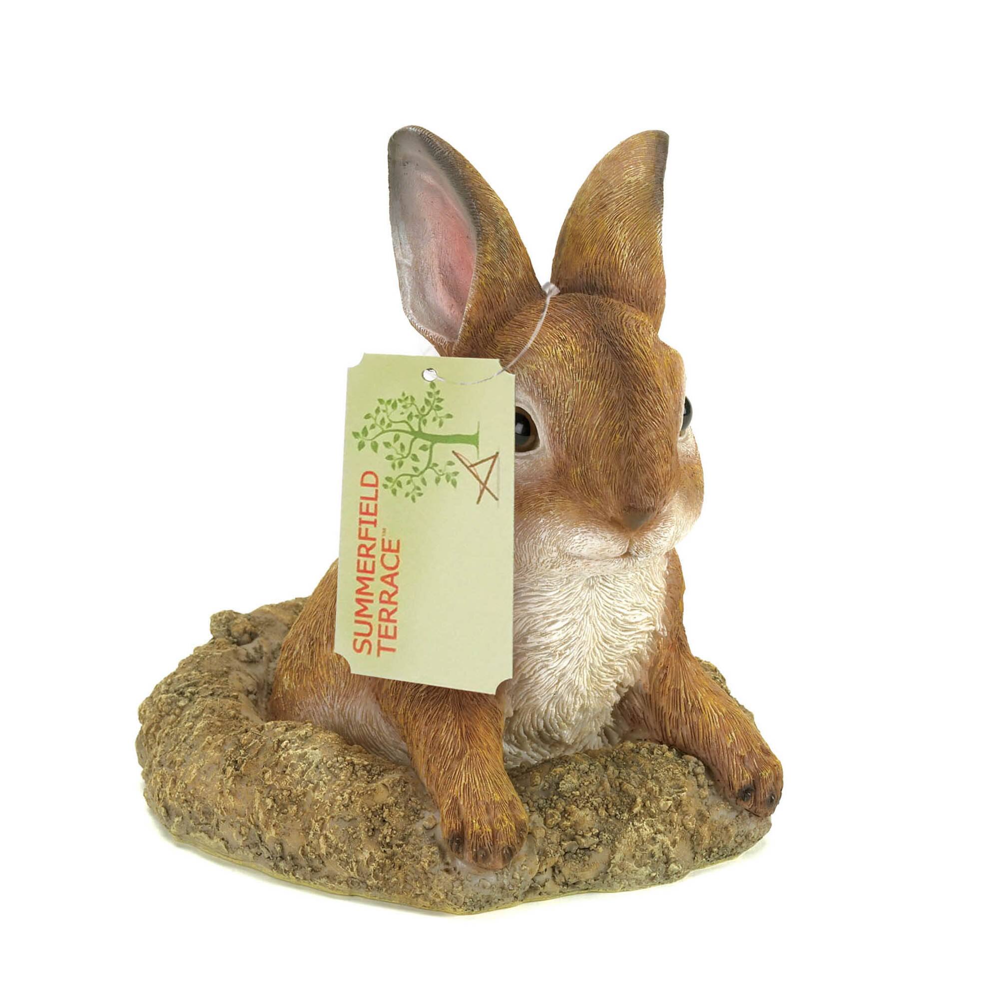 6" Curious Bunny Garden Décor